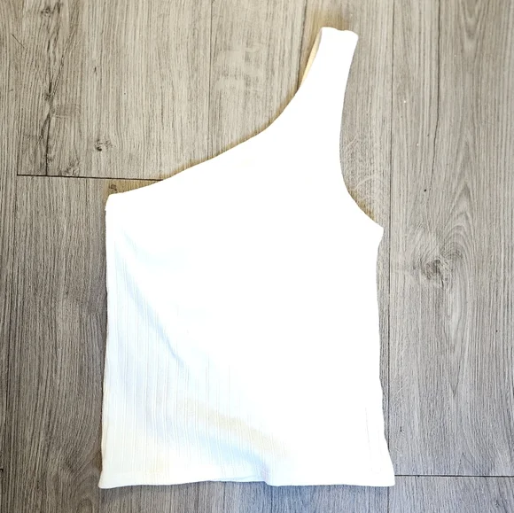 AMERICAN EAGLE Ribbed One Shoulder Tank - Picture 2 of 2